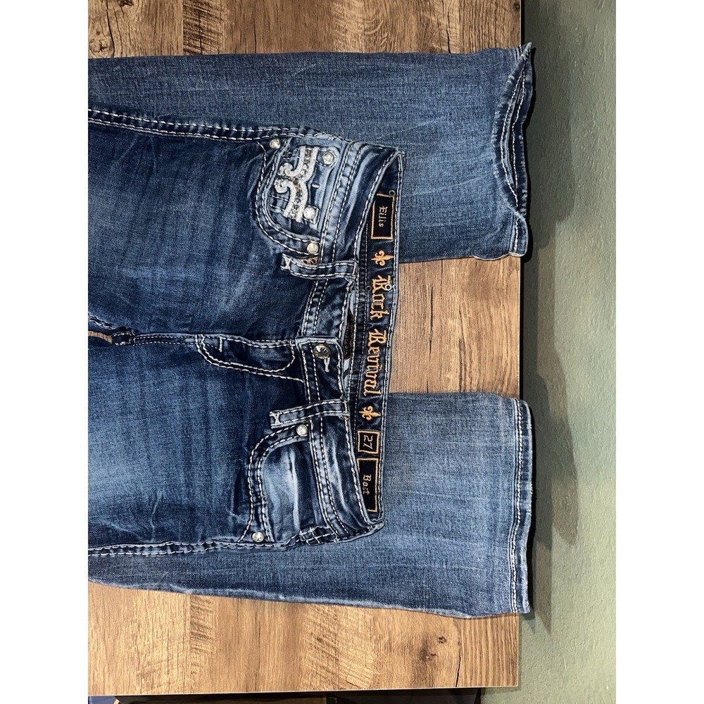 Rock revival eilis Boot Stretch jeans Women's Size 27/34 - Picture 8 of 12